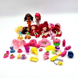 Strawberry Shortcake Mini Dolls 3” Hasbro Lot McDonald’s 2010 Orange Read